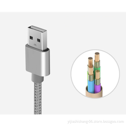 Yijiashishang 3 in 1 usb cable for iphone  micro type c mobile phone accessories three in one cables